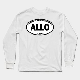 Alpine Loop National Back Country Byway oval Long Sleeve T-Shirt